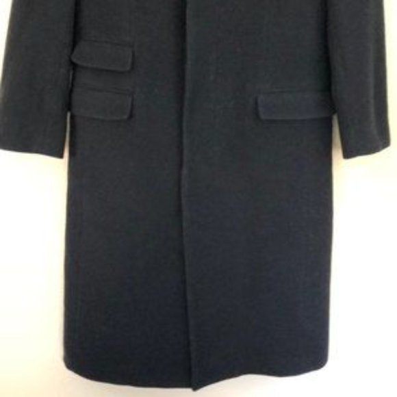 POLO Black Wool Blend Coat - Picture 3 of 9